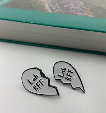 Lab BFF hard enamel pin