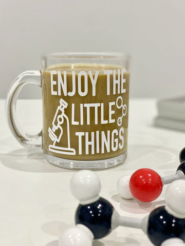 Enjoy the little things Glass Mug